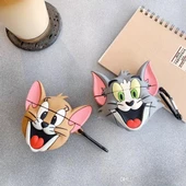 E2M AIRPODS 1-2 KILIF TOM VE JERRY KAHVERENGİ - 2
