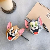 E2M AIRPODS PRO KILIF TOM VE JERRY GRİ - 2