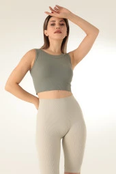 DoReMi Dikişsiz Kısa Spor Üst-23416 thumbnail 5