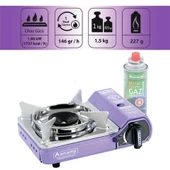 Orcamp Tekli Çantalı Mini Portatif Ocak Mor CK-506 thumbnail 6