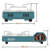 Orcamp Tekli Portatif Pro Seramik Ocak Mavi CK-508 thumbnail 3