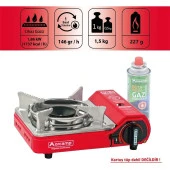 Orcamp Tekli Çantalı Mini Portatif Ocak Kırmızı CK-506 thumbnail 6