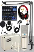 Midex Quadcast Set Cx1 Mikrofon Midex Mikser Stand Kulaklık Full thumbnail 1