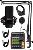Midex Vokal Paket-1 MX2020 Mikrofon ve MDX-04FXU Stüdyo Mikseri Kulaklık Full Set thumbnail 1