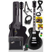Midex GRX-200BK-25-AMP Les Paul Kasa Elektro Gitar Seti 25 Watt Gainli Şarjlı Amfi ve Full Set (H-H) - 1