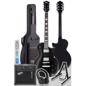 Midex GRX-200BK-25-AMP Les Paul Kasa Elektro Gitar Seti 25 Watt Gainli Şarjlı Amfi ve Full Set (H-H) - 2
