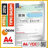 2016 KPSS Ortaöğretim/Lise ÖSYM Tıpkı Basım Çıkmış Soru Kitapçığı (Video Çözümlü Türkiye Geneli) - 1