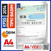 2014 KPSS Ön Lisans ÖSYM Tıpkı Basım Çıkmış Soru Deneme Kitapçığı (Video Çözümlü Türkiye Geneli) - 1