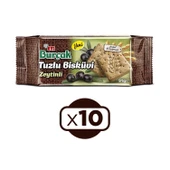 Eti Burçak Tuzlu Zeytinli Bisküvi 91 G x 10 Adet - 1