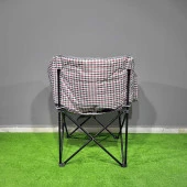 Argeus Balcony Comfort Katlanabilir Kamp Sandalyesi Kare Desenli - 4
