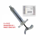 Forvet Kaynatılabilir Mika İthal Şırınga 10 cc-2 Adet ve İğne Seti thumbnail 5