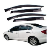 Honda Civic Uyumlu Fb7 Cam Rüzgarlığı Krom Çıtalı 2012+ Sunplex - 1