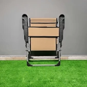 Argeus Rock Katlanabilir Kamp Sandalyesi Bardaklı - Bej (A-02) thumbnail 6