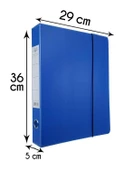 Arşiv ve Proje Kutusu 29x36x5cm Mavi 50 Adet - 4