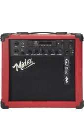 Midex MGA-25RD Elektro Gitar Amfisi 25 Watt USB Bluetooth Şarjlı 2 girişli - 1