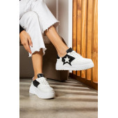 Lk Ortapedik Bağcıklı Yıldız Detaylı Günlük Sneaker Ayakkabı - 1