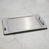 Nehir Sırma Sade Çay Tepsi - 48x31 Cm - 1