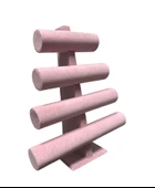 Dörtlü T Pembe Bileklik Saat Standı - 1