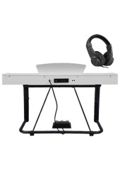 Midex PLX-125WH Taşınabilir Dijital Piyano Tuş Hassasiyetli 88 Tuş Bluetooth (Stand ve Kulaklık İle) thumbnail 3