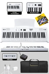 Midex PS4000WH Tuş Hassasiyetli 61 Tuşlu Org Bluetooth USB Midi METOD (Sustain Pedalı Çanta) - 3