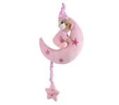 Ay Temalı Müzikli Ayı 20 cm Pembe Pelüş Ayı Çocuk Oyuncak - 1