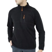 Alpinist Gamma Fermuarlı Erkek Polar Sweet Siyah (600508) thumbnail 1