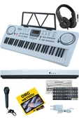 Midex PS-1500WH-H Başlangıç İçin 61 Tuşlu Org Kulaklık Notalık Adaptör Öğrenim Metodu (100 Ses 100 Ritim) thumbnail 2