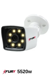 FURY 8 Kameralı 5mp Lens 1080p 2mp Color Görüntü 8 Warm Led Gece Görüş FullHd Güvenlik Kamera 5525W 500GB - 4