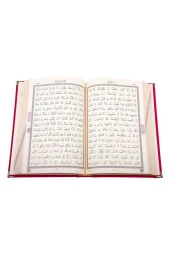 Rahle Boy Kadife Kuran-ı Kerim (kırmızı, Elif-vavlı, Mühürlü) - 2