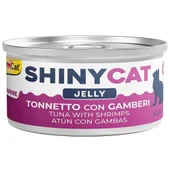 Gimcat Shiny Cat Jel içinde Ton Balıklı ve Karidesli Konserve 70 gr - 1