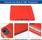 Apple iPad Pro 10.5 Kılıf Trifolding Arkası Silikon Smart A1701 A1709 A1852 - 4