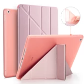 Apple iPad Pro 10.5 Kılıf Trifolding Arkası Silikon Smart A1701 A1709 A1852 - 6