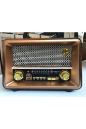 Everton Bluetooth Fm - Usb - Tf - Aux Şarjlı Nostaljik Radyo - 1