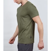 Alpinist Basic Erkek Pamuklu T-Shirt Haki (600400) thumbnail 2
