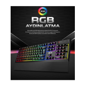 Blic Bkb5 Red Switch Kablolu Türkçe Q Gaming Rgb Oyuncu Mekanik Klavye - 2