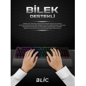 Blic Bkb5 Red Switch Kablolu Türkçe Q Gaming Rgb Oyuncu Mekanik Klavye - 3