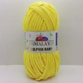 Himalaya Dolphin Baby Kadife Örgü İpi 80313 - Sarı - 2