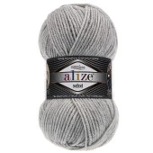Alize Superlana Midi Örgü İpi 208 Açık Gri Melanj - 1
