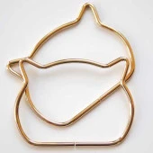 Çanta Sapi Metal Kedi Gold - 1