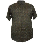 Erkek Büyük Beden 120 Kilo-150 Kilo Arası İçin Uygun Likralı Kısa Kol Gömlek - 1