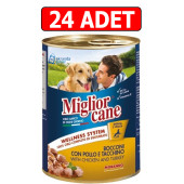Miglior cane tavuk ve hindili köpek konservesi 24 adet x 405gr köpek konserve yaş mama - 1