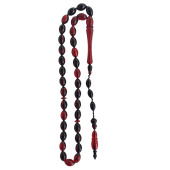 Ateş Kehribar Rengi Tesbih,33 Taneli Sistemli Tespih. - 1