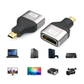 Mikro hdmı to hdmı dişi çevirici mikro Hdmı 8k uhd dönüştürücü - 4