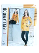 Turuncu 2 Li Taytlı Pijama Takımı - Bellamood 1354 - 1