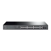 Tp-Link 24 Port 10-100-1000 Poe+ Switch 2 Port SFP Çelik Kasa Rack Mount thumbnail 1