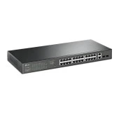 Tp-Link 24 Port 10-100-1000 Poe+ Switch 2 Port SFP Çelik Kasa Rack Mount thumbnail 2