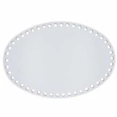Ahşap Sepet Tabanı Oval Beyaz ( 1 Adet ) - 1