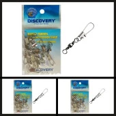 Uyguna-Yakala 10 Adet Dft No:3 Klipsli Fırdöndü Nikel-DÖN.145 thumbnail 1