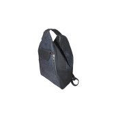 Kadın Omuz  ve Sırt Çantası Denim Kumaş Bülbül Lacivert-Siyah  KotBülbülLcvrt-Syh006-1 - 4