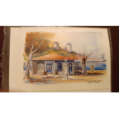 Famous Turkish Painters - Ünlü Türk Ressamları , Kandilli İskelesi , Murat Çakan- Baskı resim - 1